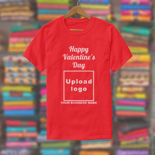Business Valentine Gruß auf Roten T - Shirt
