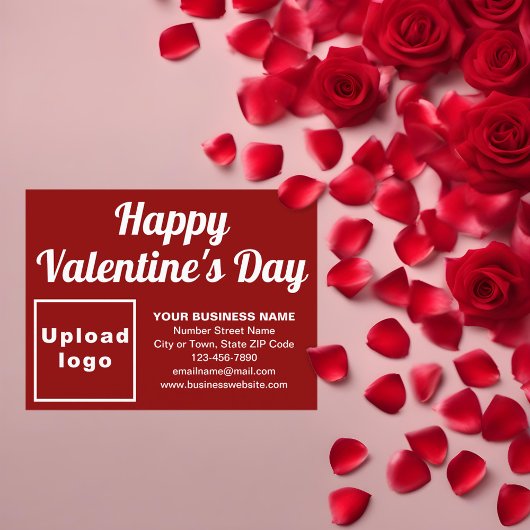 Business Valentine Roter Urlaub Postkarte