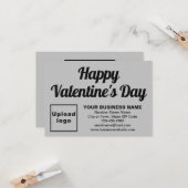 Business Valentine Small Great Flat Grußkarte Karte (Vorderseite/Rückseite Beispiel)