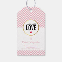 BUSINESS-VERPACKUNG aus Liebe rosa Zickzack