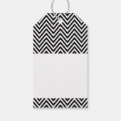 BUSINESS-VERPACKUNG aus Liebe schwarz Zickzack Geschenkanhänger (Rückseite)