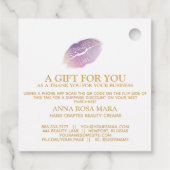 *~* Business Vielen Dank Barcode QR Code Geschenk- Geschenkanhänger (Rückseite)