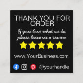 Business Vielen Dank Einlegen der Karte moderne Ve (Vorderseite)