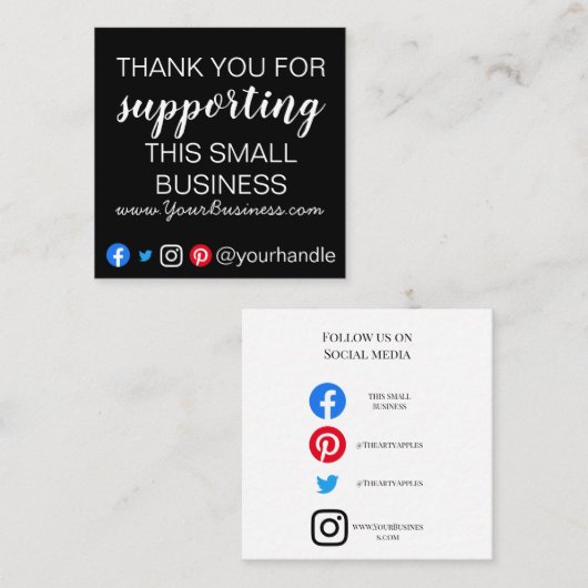 Business Vielen Dank Einlegen der Karte moderne Ve (Vorne/Hinten)