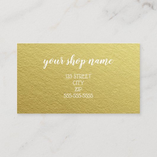 Business Vielen Dank für Ihre Bestellung Gold Pack Empfehlungskarte (Rückseite)