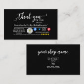 Business Vielen Dank für Ihre Bestellung Marketing Empfehlungskarte (Vorne/Hinten)