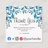 Business Vielen Dank für Ihre Visitenkarte (Vorderseite)