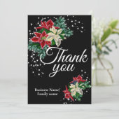 Business Vielen Dank für Ihre Wertschätzung Floral Dankeskarte (Stehend Vorderseite)