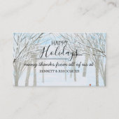 Business Vielen Dank für Ihren schönen Urlaub Weih Visitenkarte (Vorderseite)