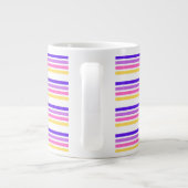 Business Violet Stripe Tee Tasse (Rückseite)