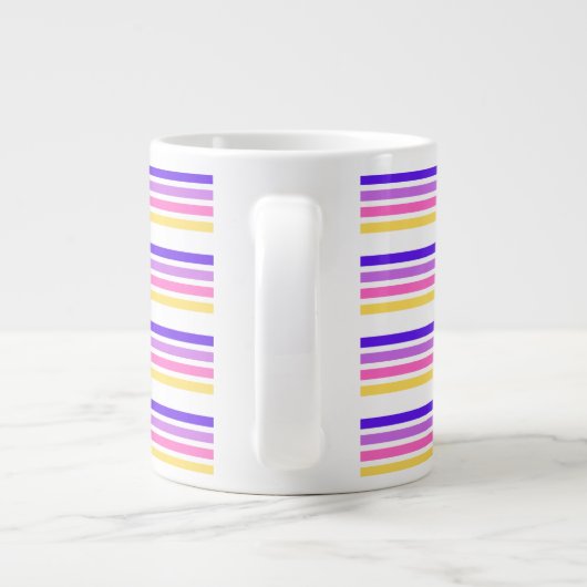 Business Violet Stripe Tee Tasse (Rückseite)