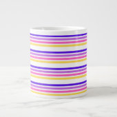 Business Violet Stripe Tee Tasse (Vorderseite)