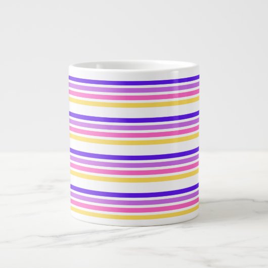 Business Violet Stripe Tee Tasse (Vorderseite)