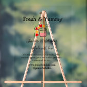 Business-Website "Juice & Shakes" Acrylschild (Neutral)