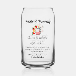 Business-Website "Juice & Shakes" Dosenglas