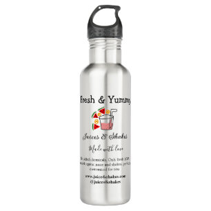 Business-Website "Juice & Shakes" Edelstahlflasche