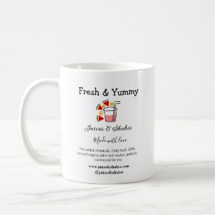 Business-Website "Juice & Shakes" Kaffeetasse