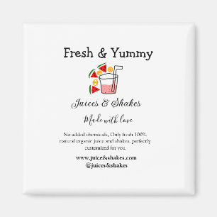 Business-Website "Juice & Shakes" Magnet
