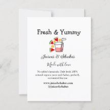 Business-Website "Juice & Shakes"