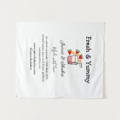 Business-Website "Juice & Shakes" Wandteppich (Vorderseite (Horizontal))