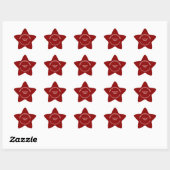 Business-Website: Roter Star-Shape-Aufkleber Stern-Aufkleber (Blatt)