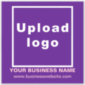 Business-Website zu Lila, großflächigen Vinyl Aufkleber (Vorderseite)