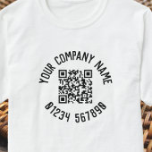 Business-Werbeaktion mit QR-Code T-Shirt