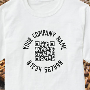 Business-Werbeaktion mit QR-Code T-Shirt