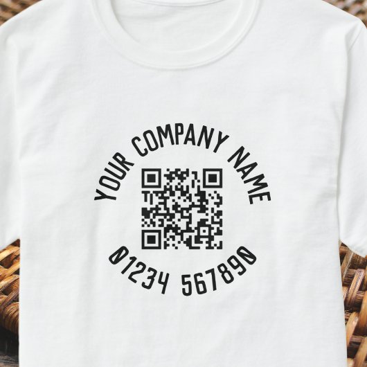 Business-Werbeaktion mit QR-Code T-Shirt