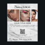 Business-Werbeaktion Schönheitshaar Nail Salon Mar Flyer<br><div class="desc">Ein minimalistischer Marmor-Flyer, der Ihnen ermöglicht, Ihr Firmenlogo, Ihren Geschäftstitel, Geschäftsbeschreibung, Business Social Media Handle, Business QR Code Scannable Website Link, Geschäftskontakte etc. anzupassen. Eine perfekte Vorlage für den Business Flyer für alle Arten von Unternehmen. Passen Sie diesen beruflichen Business Flyer an und machen Sie ihn zu Ihrem eigenen! Perfekter...</div>