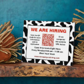 Business Wir stellen QR-Code persönlich ein Fotoplatte (Seite)