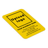Business Yellow Flexible Foto Magnet (Rechte Seite)