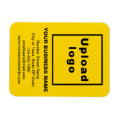 Business Yellow Flexible Foto Magnet (Horizontal)