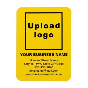 Business Yellow Flexible Foto Magnet