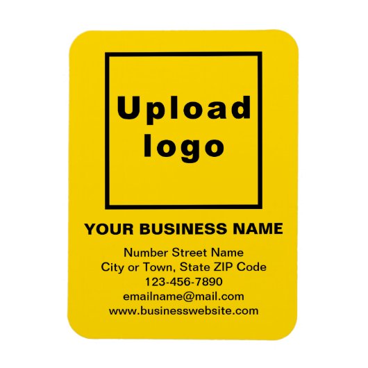 Business Yellow Flexible Foto Magnet (Vertikal)