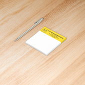 Business Yellow Heading White Square Post it note Post-it Klebezettel