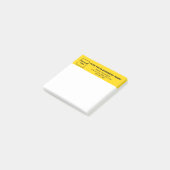 Business Yellow Heading White Square Post it note Post-it Klebezettel (angewinkelt)