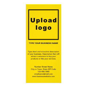 Business Yellow Rack Card Werbekarte