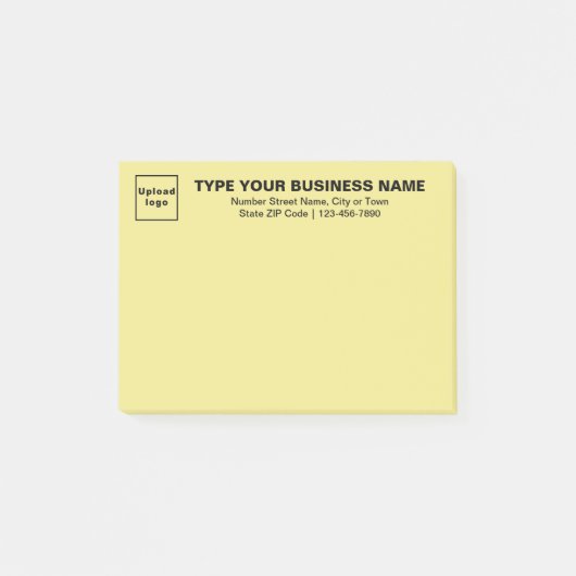 Business Yellow Rectangle post it note Post-it Klebezettel (Vorderseite)