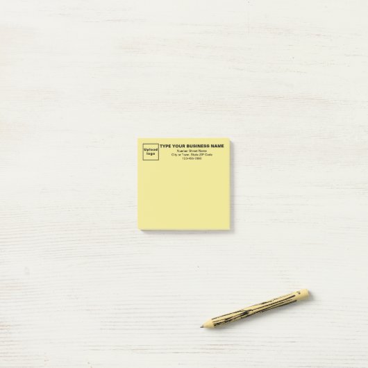 Business Yellow Square post it note Post-it Klebezettel (Auf Schreibtisch)