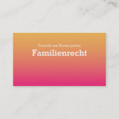 Businesscards blassrot visitenkarte (Rückseite)