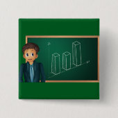 Businessman Presenting Growth Bar Chart Button (Vorderseite)