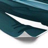 Businessman Presenting Growth Bar Chart Poster (Ecke)