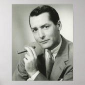 Businessman Smoking Cigar Poster (Vorne)