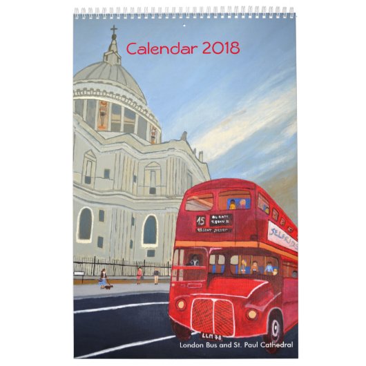 Buskalender 2018 in London Kalender (Titelbild)