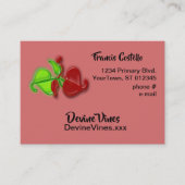 Buskarte - 3-D Blätter Visitenkarte (Vorderseite)