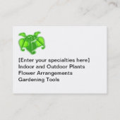 Buskarte - 3-D Blätter Visitenkarte (Rückseite)