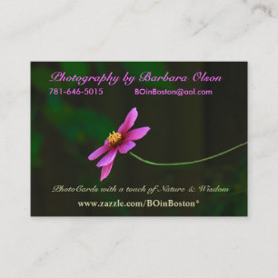 Buskarten: Mit einer Touch der Natur Visitenkarte