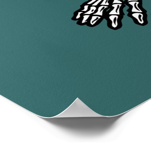 Busker Bones Poster (Ecke)