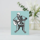 Busker Bones Postkarte (Stehend Vorderseite)